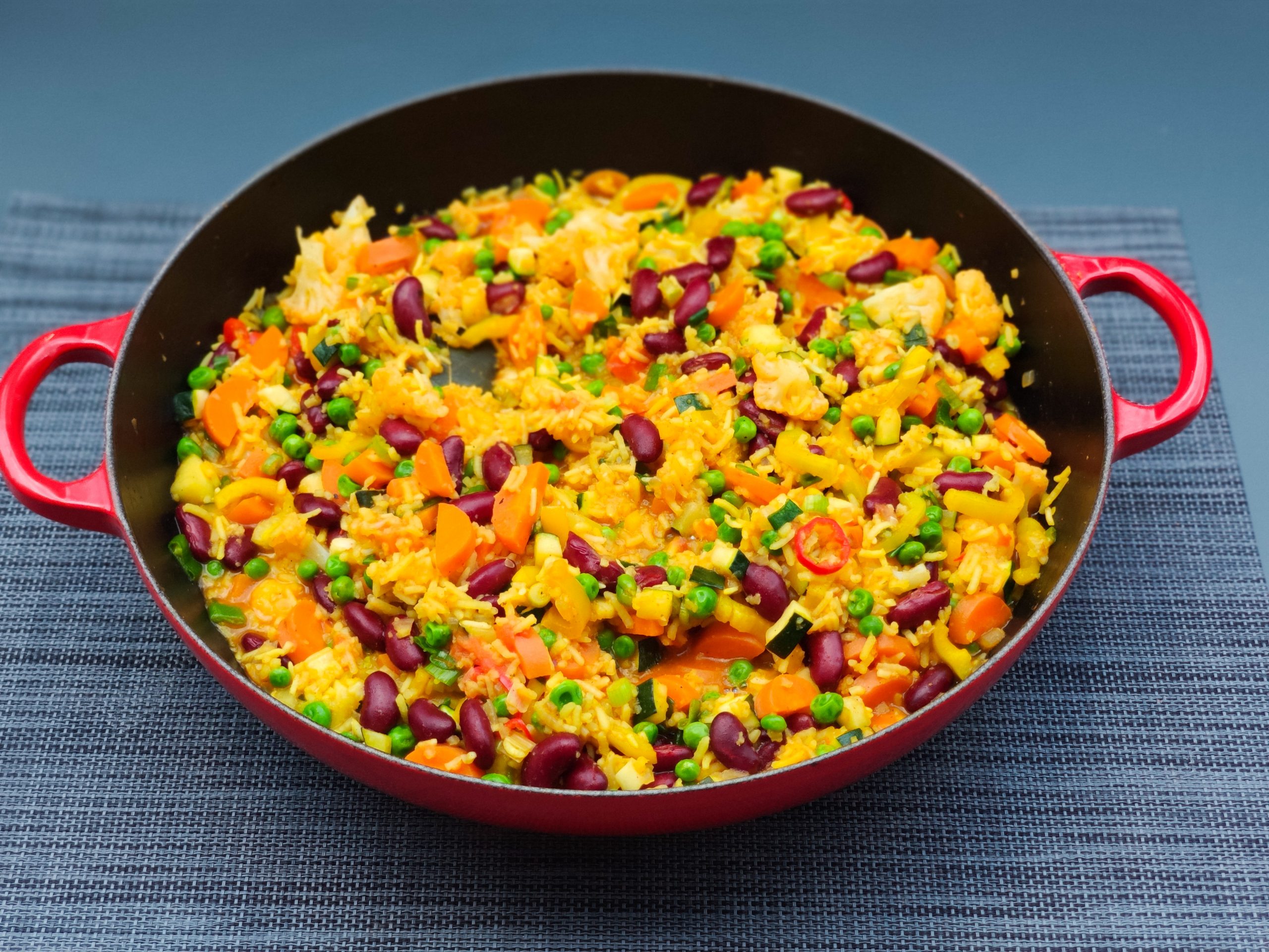 Vegane OnePot Paella Main Ingredients