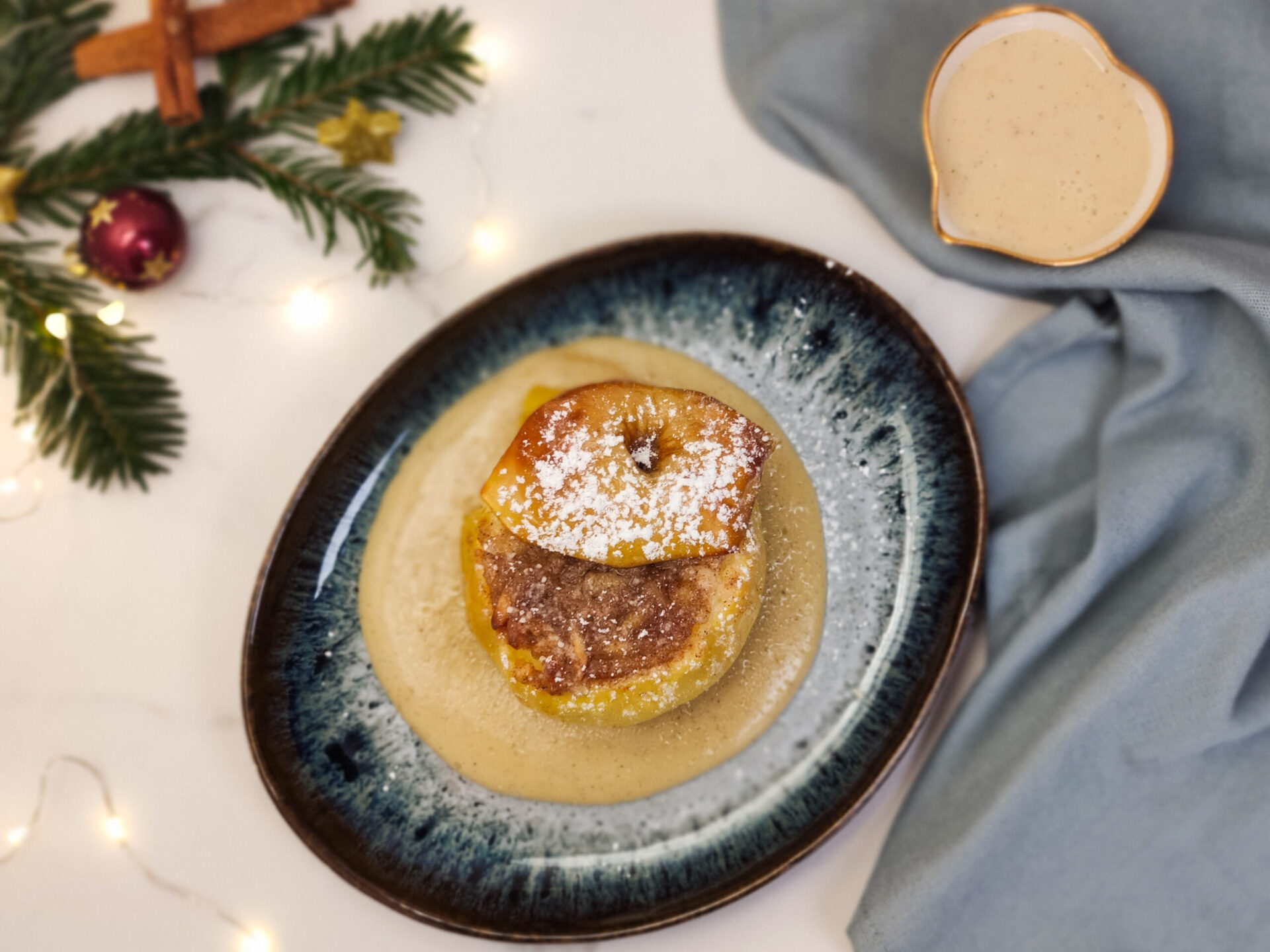 Vegane Bratäpfel mit Vanillesauce | Main Ingredients Vegane Bratäpfel mit Vanillesauce | Main Ingredients